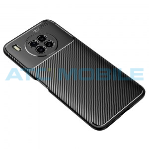 Shockproof Carbon Fiber kryt Huawei Nova 8i (NEN-LX1) čern&yacute;