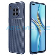 Shockproof Carbon Fiber kryt Huawei Nova 8i (NEN-LX1) modr&yacute;