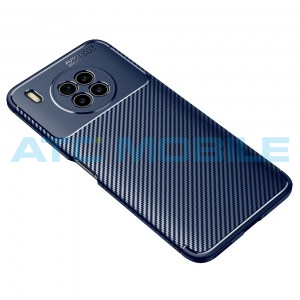 Shockproof Carbon Fiber kryt Huawei Nova 8i (NEN-LX1) modr&yacute;