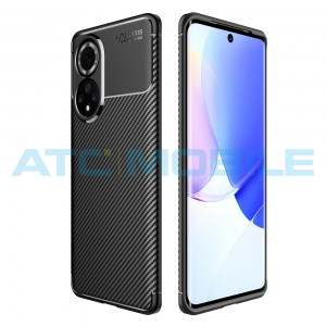 Shockproof Carbon Fiber kryt Huawei Nova 9 (NAM-LX1) čern&yacute;