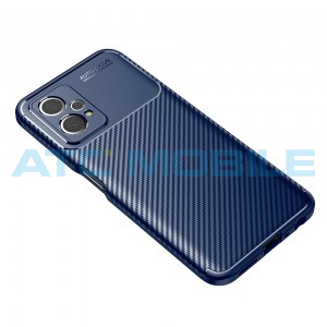 Shockproof Carbon Fiber kryt Realme 9 Pro (RMX3472) modr&yacute;
