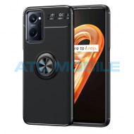 Ochrann&yacute; kryt Realme 9i (RMX3491) s kroužkem čern&yacute;
