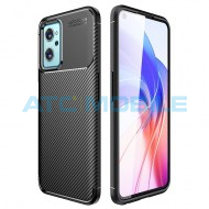 Shockproof Carbon Fiber kryt Realme 9i (RMX3491) čern&yacute;