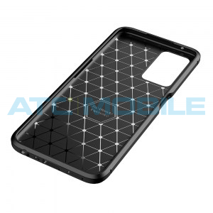 Shockproof Carbon Fiber kryt Realme 9i (RMX3491) čern&yacute;