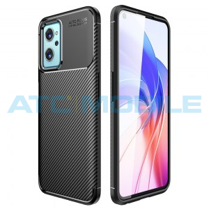 Shockproof Carbon Fiber kryt Realme 9i (RMX3491) čern&yacute;