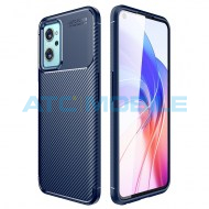 Shockproof Carbon Fiber kryt Realme 9i (RMX3491) modr&yacute;