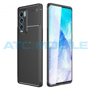 Shockproof Carbon Fiber kryt Realme GT Explorer Master Edition čern&yacute;