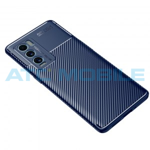 Shockproof Carbon Fiber kryt Realme GT Explorer Master Edition modr&yacute;