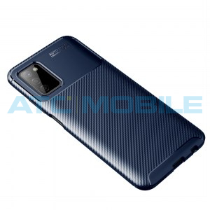 Shockproof Carbon Fiber kryt Samsung Galaxy A03s (SM-A037G) modr&yacute;