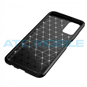 Shockproof Carbon Fiber kryt Samsung Galaxy A03s (SM-A037G) modr&yacute;