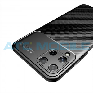 Shockproof Carbon Fiber kryt Samsung Galaxy A22 4G (SM-A225) čern&yacute;