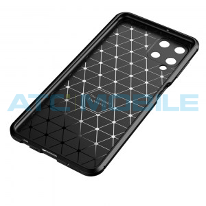 Shockproof Carbon Fiber kryt Samsung Galaxy A22 4G (SM-A225) modr&yacute;