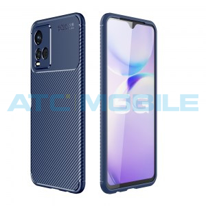 Shockproof Carbon Fiber kryt Vivo Y33s modr&yacute;
