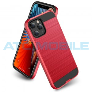 Shockproof Armor kryt iPhone 12, 12 Pro červen&yacute;