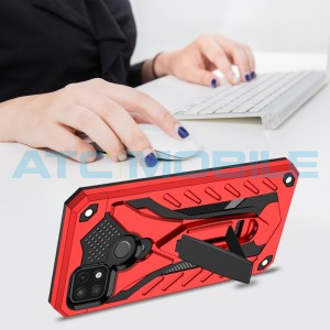 Shockproof Armor kryt Realme C21-Y (RMX3263), C25-Y (RMX3269) červen&yacute;