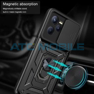 Shockproof Camera Sliding kryt Realme C35 (RMX3511) s uzavřen&iacute;m kamery modr&yacute;