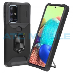 Shockproof Camera Sliding kryt Samsung Galaxy A33 5G (SM-A336) s uzavřen&iacute;m kamery čern&yacute;