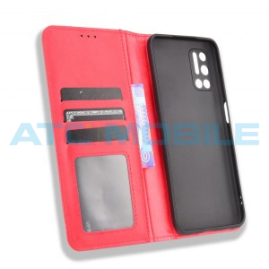 Pouzdro Book Doogee N40 Pro Magnetic Buckle Texture otev&iacute;rac&iacute; červen&eacute;