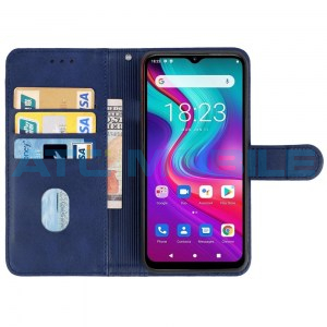 Pouzdro Book Doogee X96 Pro otev&iacute;rac&iacute; modr&eacute; (Fine Hole)