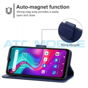 Pouzdro Book Doogee X96 Pro otev&iacute;rac&iacute; modr&eacute; (Fine Hole)