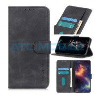 Pouzdro Book Oppo Reno 5 5G Retro Texture otev&iacute;rac&iacute; čern&eacute;