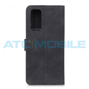 Pouzdro Book Oppo Reno 5 5G Retro Texture otev&iacute;rac&iacute; čern&eacute;
