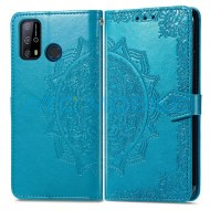 Pouzdro Book Oukitel C23 Pro Mandala Flower Texture otev&iacute;rac&iacute; modr&eacute;