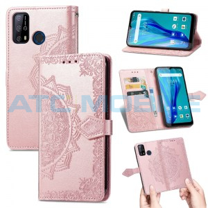Pouzdro Book Oukitel C23 Pro Mandala Flower Texture otev&iacute;rac&iacute; Rose Gold