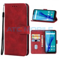 Pouzdro Book Oukitel C23 Pro otev&iacute;rac&iacute; červen&eacute;