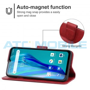 Pouzdro Book Oukitel C23 Pro otev&iacute;rac&iacute; červen&eacute;
