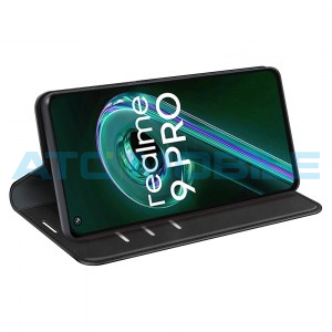 Pouzdro Magnetic Book Realme 9 Pro (RMX3472) Retro-Skin otev&iacute;rac&iacute; čern&eacute;