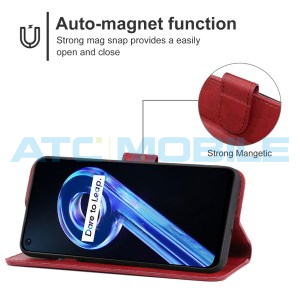 Pouzdro Book Realme 9 5G (RMX3474) otev&iacute;rac&iacute; červen&eacute;
