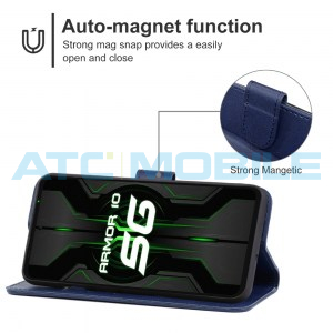 Pouzdro Book Ulefone Armor 10 5G otev&iacute;rac&iacute; modr&eacute;