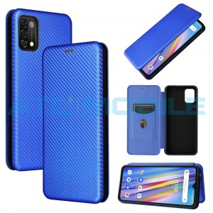 Pouzdro Magnetic Case Umidigi A11 Carbon Fiber modr&eacute;