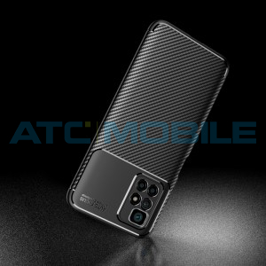 Shockproof Carbon Fiber kryt Xiaomi Redmi 10 čern&yacute;