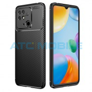Shockproof Carbon Fiber kryt Xiaomi Redmi 10C čern&yacute;