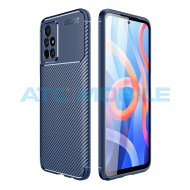 Shockproof Carbon Fiber kryt Xiaomi Redmi Note 11 5G modr&yacute;