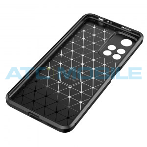 Shockproof Carbon Fiber kryt Xiaomi Redmi Note 11 Pro modr&yacute;