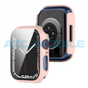 Apple Watch 7 (41mm) ochrann&yacute; kryt včetně ochrann&eacute;ho skla, růžov&yacute;