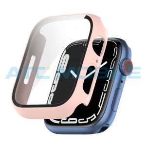 Apple Watch 7 (41mm) ochrann&yacute; kryt včetně ochrann&eacute;ho skla, růžov&yacute;