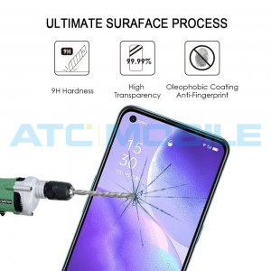 Tvrzen&eacute; sklo Oppo Reno 5 5G, Reno 5 4G  Full-Glue čern&eacute; 2,5D