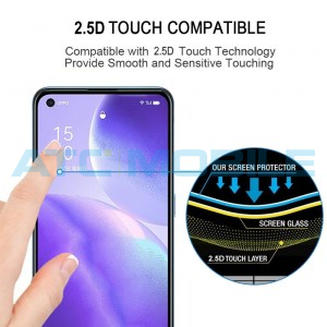 Tvrzen&eacute; sklo Oppo Reno 5 5G, Reno 5 4G  Full-Glue čern&eacute; 2,5D