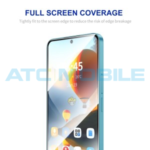 Tvrzen&eacute; sklo ENKAY Full-Glue Realme 12+ 5G (RMX3867) 2,5D, čern&eacute;