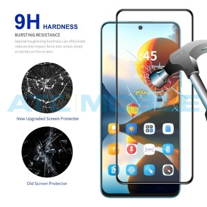 Tvrzen&eacute; sklo ENKAY Full-Glue Realme 12+ 5G (RMX3867) 2,5D, čern&eacute;