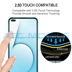 Tvrzen&eacute; sklo Realme X50 5G Full-Glue čern&eacute; 2,5D