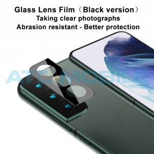 Tvrzen&eacute; sklo IMAK zadn&iacute;ch kamer Samsung Galaxy S22 5G (SM-S901B), S22+ 5G (SM-S906B) čern&eacute;