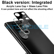 Tvrzen&eacute; sklo IMAK zadn&iacute;ch kamer Samsung Galaxy S22 Ultra 5G (SM-S908B) čern&eacute;