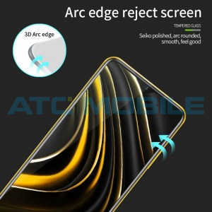 Tvrzen&eacute; sklo 3D PINWUYO Poco M3 čern&eacute;