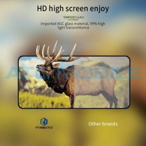 Tvrzen&eacute; sklo 3D PINWUYO Realme 7 čern&eacute;