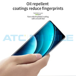 Tvrzen&eacute; sklo 3D PINWUYO Vivo X100, X100 Pro čern&eacute;